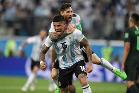 Argentina celebrate.