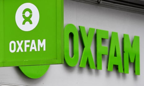 Oxfam signage on a shop