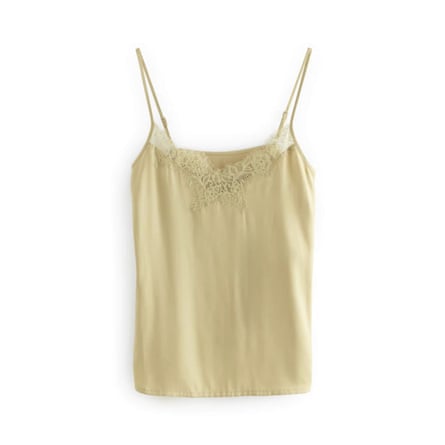 Next Green Lace Trim Cami Top