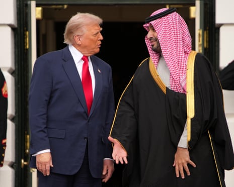 Donald Trump meets with the crown prince and prime minister of Saudi Arabia at the White House, 18 November 2025.