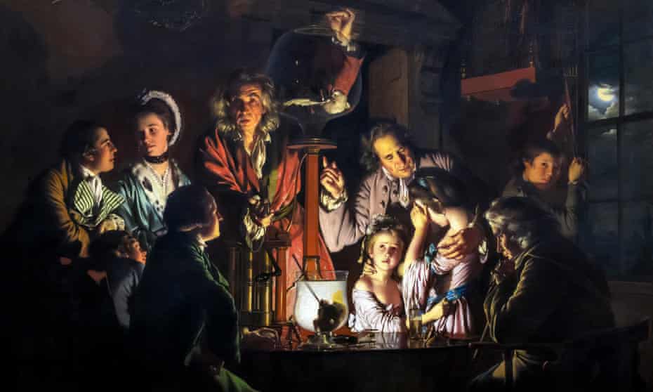 An Experiment on a Bird in the Air Pump, by Joseph Wright of Derby, 1768.