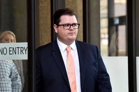Jesse Wotton departs the federal court in Sydney