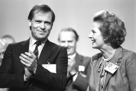 Archer, when he was deputy party chairman, with Margaret Thatcher at the 1986 Conservative party conference in Bournemouth