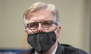 Texas, where Dan Patrick (pictured) is lieutenant govenor, became the first US state to surpass 1m infections on Wednesday.