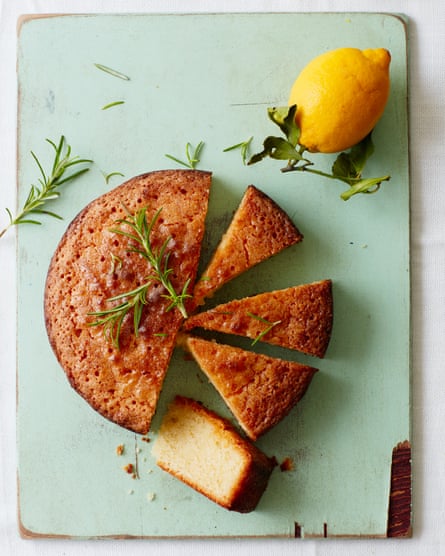 Tamal Ray’s lemon, rosemary and olive oil cake.