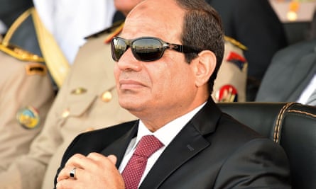 President Abdel Fatah al-Sisi attends a military graduation ceremony in July 2015.