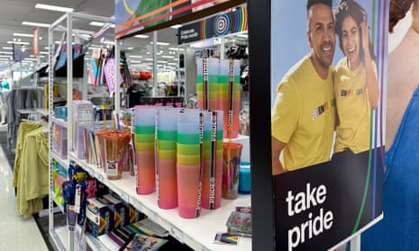 Pride Month merchandise is displayed at a Target store in Nashville, Tennessee, in May. 