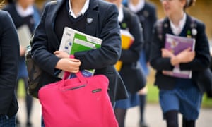Pupils walking to school