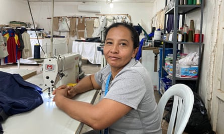Janeidy Martinez now makes clothes to sell to tourists but is struggling to get by.