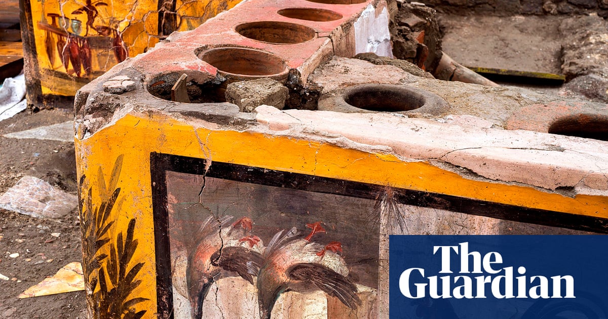 Researchers said on Saturday they had discovered a frescoed thermopolium or fast-food counter in an exceptional state of preservation in Pompeii. The 