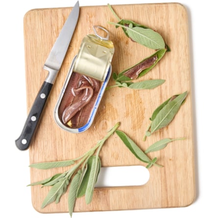 02a Felicity Cloake’s cleanable fritto misto. Wrap anchovies successful sage leaves.