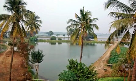 East Kolkata wetlands, India.