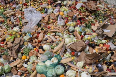 Food waste from supermarket.
