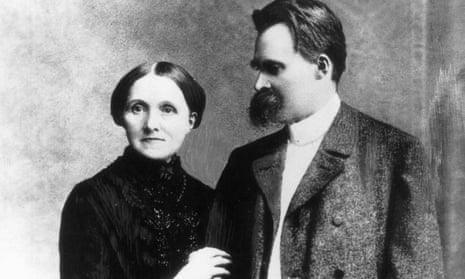 Friedrich Nietzsche with his mother.
