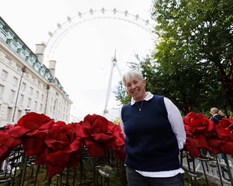Former England rugby player Emma Mitchell at the unveiling of The Trail of Roses.