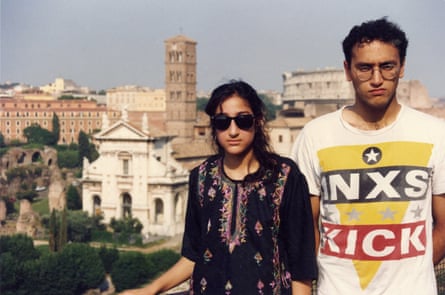 Aly with her brother in Rome.