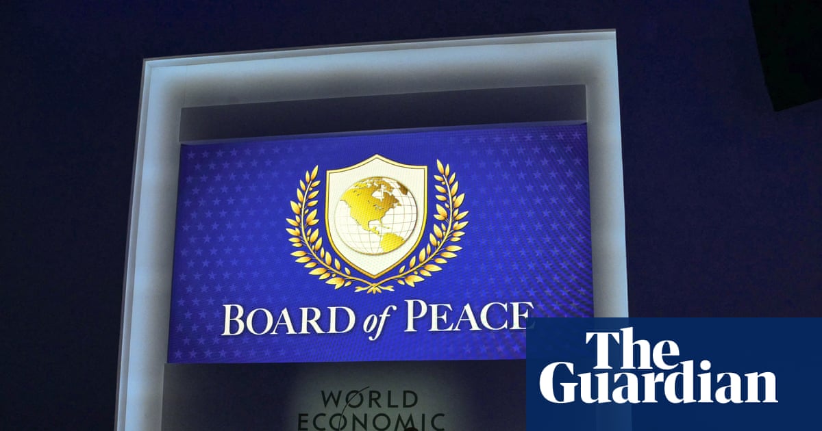 Davos onlookers notice Trump’s ‘board of peace’ logo resembles UN emblem
