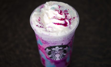A Starbucks Unicorn Frappuccino.