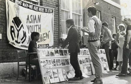 A Sheffield Asian Youth Movement stall in the early 1980s.