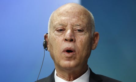 チュニジアのカイス・サイード大統領。