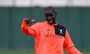Liverpool’s Mamadou Sakho during a club training session in August 2016