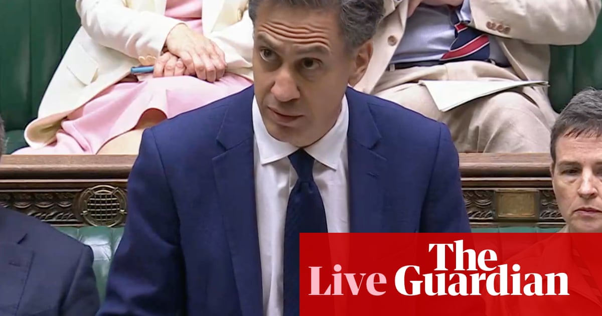 Heatwaves have caused 10,000 excess deaths in England in past four years, says Miliband – UK politics live | Politics Heatwaves have caused 10,000 excess deaths in England in past four years, says Miliband – UK politics live | Politics