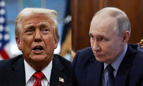 Trump says he has spoken to Putin and agreed to negotiate Ukraine ceasefire | Donald Trump | The Guardian