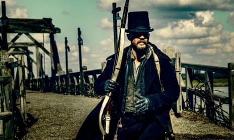 ‘This whole thing is insane’ … Hardy as James Delaney in Taboo. 