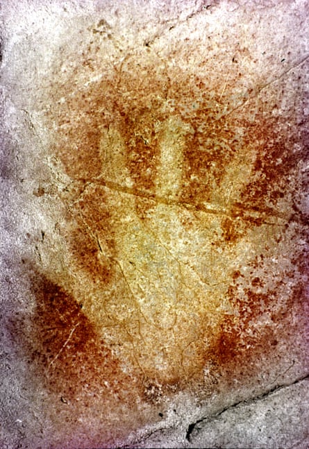 A handprint in Altamira cave.