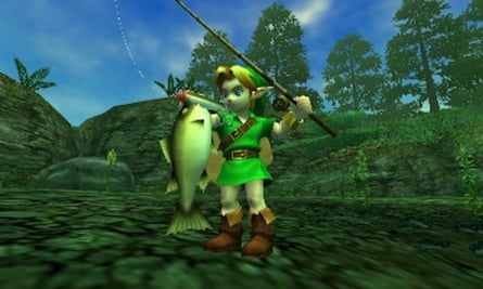 Go your own way … Link goes fishing in Zelda: Ocarina of Time