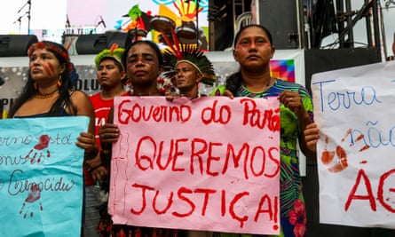 Indigenous leaders call for protection of the Amazon.