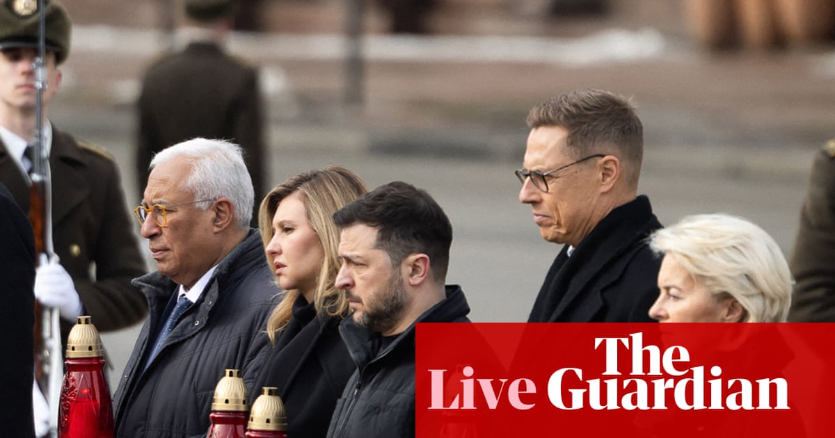 Zelenskyy pushes for Ukraine’s 2027 EU accession as Europe marks four years of war – Europe live