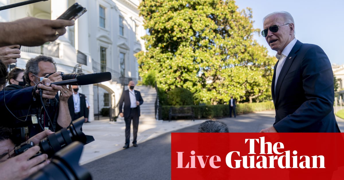 Biden to receive Covid booster shot at White House later – US politics live - The Guardian