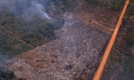 Deforestation along the BR-364.