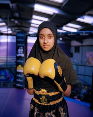 Ameila, Balsall Heath, Birmingham, By Jaskirt Dhaliwal-BooraAmeila says: ‘I do Thai boxing, and I won the Midlands championship. My family come watch when I go into clubs or if I fight. I like to do Thai boxing because it helps me when I get bullied, I can defend myself.’