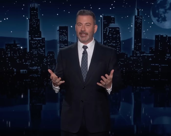 Jimmy Kimmel on Trump’s reflecting pool: ‘latest waste of money to promote his glorious reign’