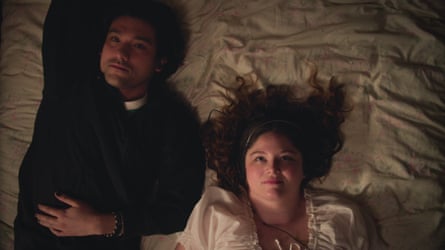 Bed fellows … Will Sharpe and Megan Stalter in Too Much.