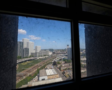 The view ove east London from the Carpenters estate.
