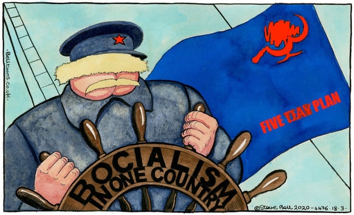 Steve Bell On Boris Johnson And The Coronavirus Crisis Cartoon Opinion The Guardian