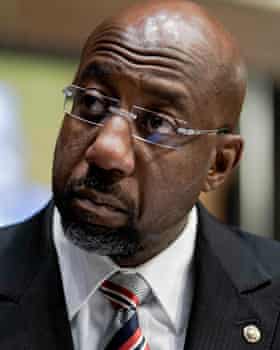 Vaarassa: demokraattisen Georgian senaattori Raphael Warnock.