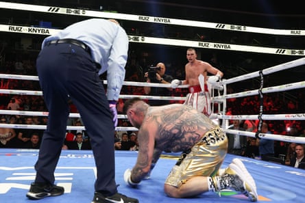 Andy Ruiz Jr’s comeback bid in tatters after sobering defeat to Damian Knyba