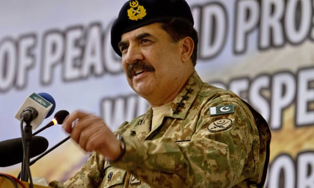 Raheel Sharif became highly popular after an army crackdown on the Pakistani Taliban. Photograph  Raheel Sharif became highly popular after an army crackdown on the Pakistani Taliban. Photograph