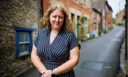 Faye Purbrick, the Tory candidate, in Wincanton high street