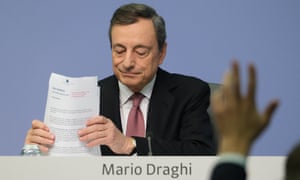 Mario Draghi, President of the European Central Bank, yesterday