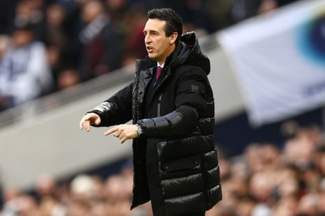 Unai Emery, Manager of Aston Villa.