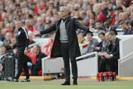 Jose Mourinho reacts in disbelief.