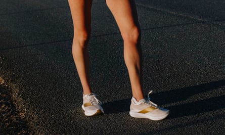 Tracksmith’s Eliot Racer carbon-fibre shoe.