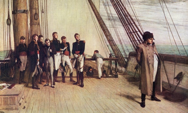 Napoleon en route to his exile on St Helena, painted by Sir William Quiller Orchardson. 