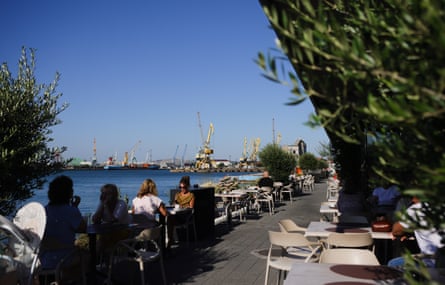 Port view of Burgas, city in Bulgaria set to host the Eurovision song contest in 2027