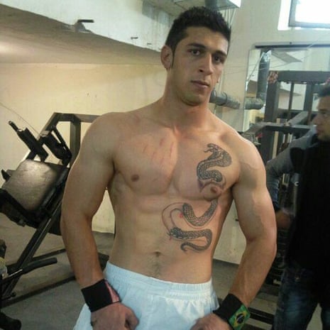 Hatam Yetka is pictured here in his former bodybuilding condition.